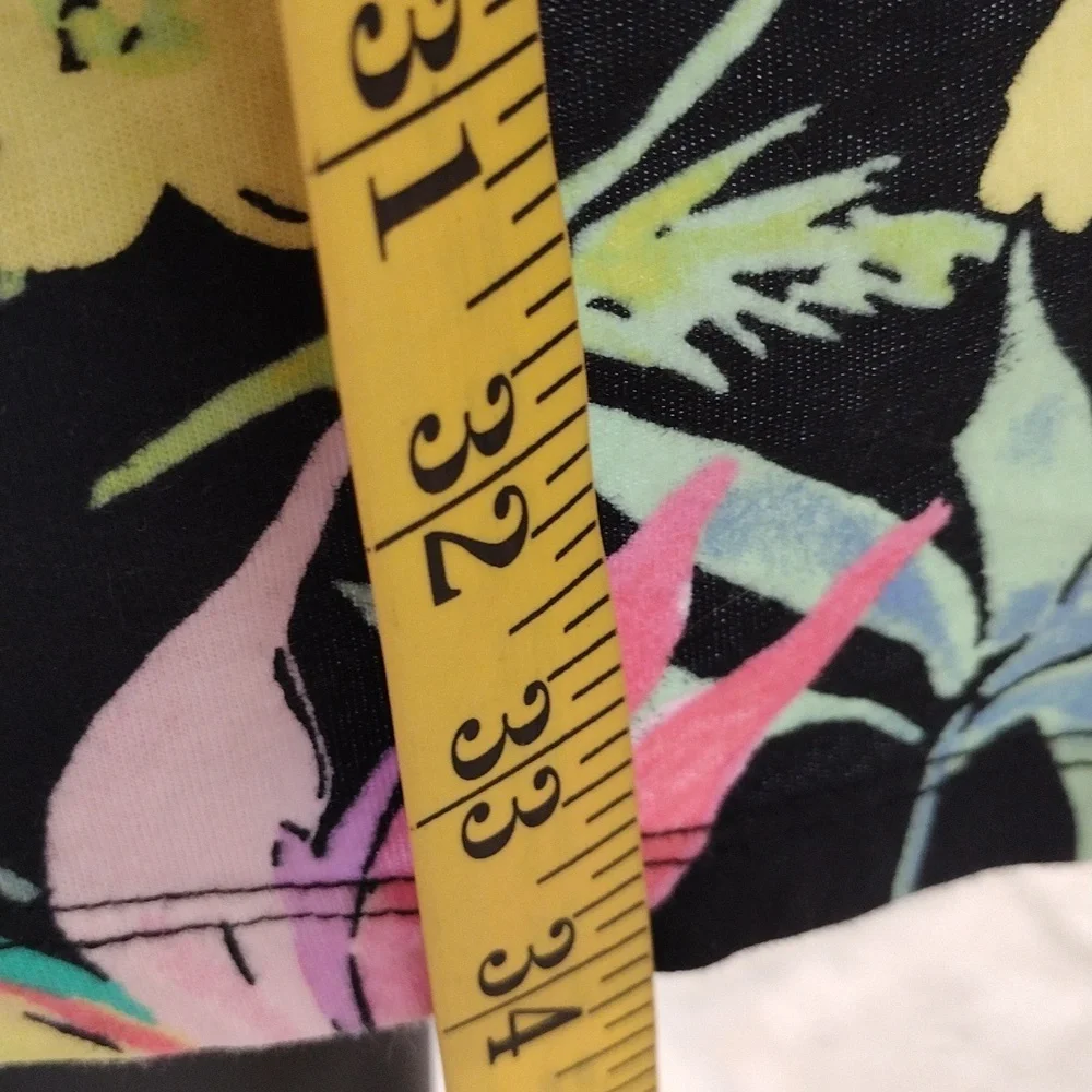 Children's Place Dress Girl (10/12) Black Floral Cold Shoulder Hi Low Vacation‎ - Picture 5 of 5